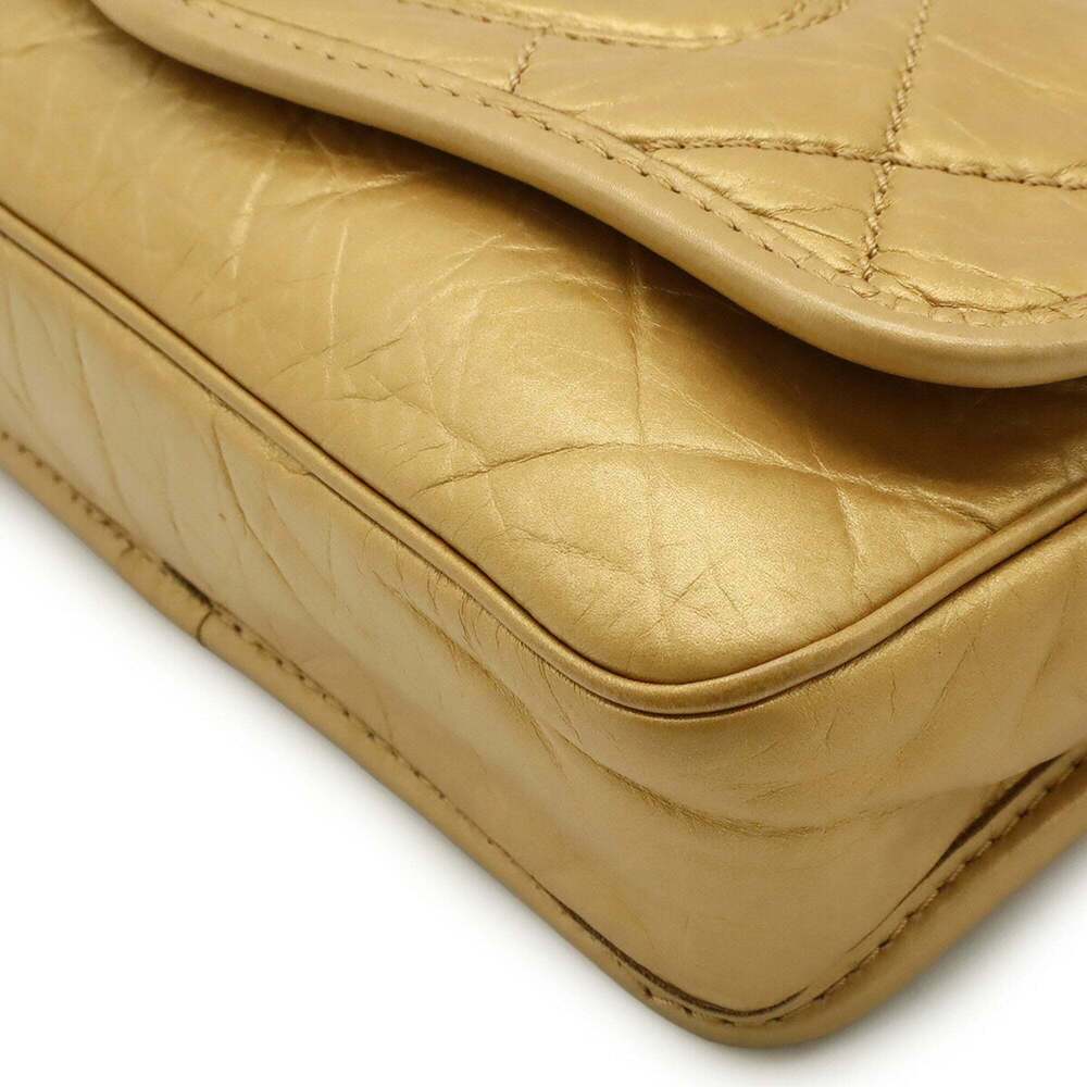 CHANEL Gold Leather Logo Shoulder Bag - Picture 4 of 9